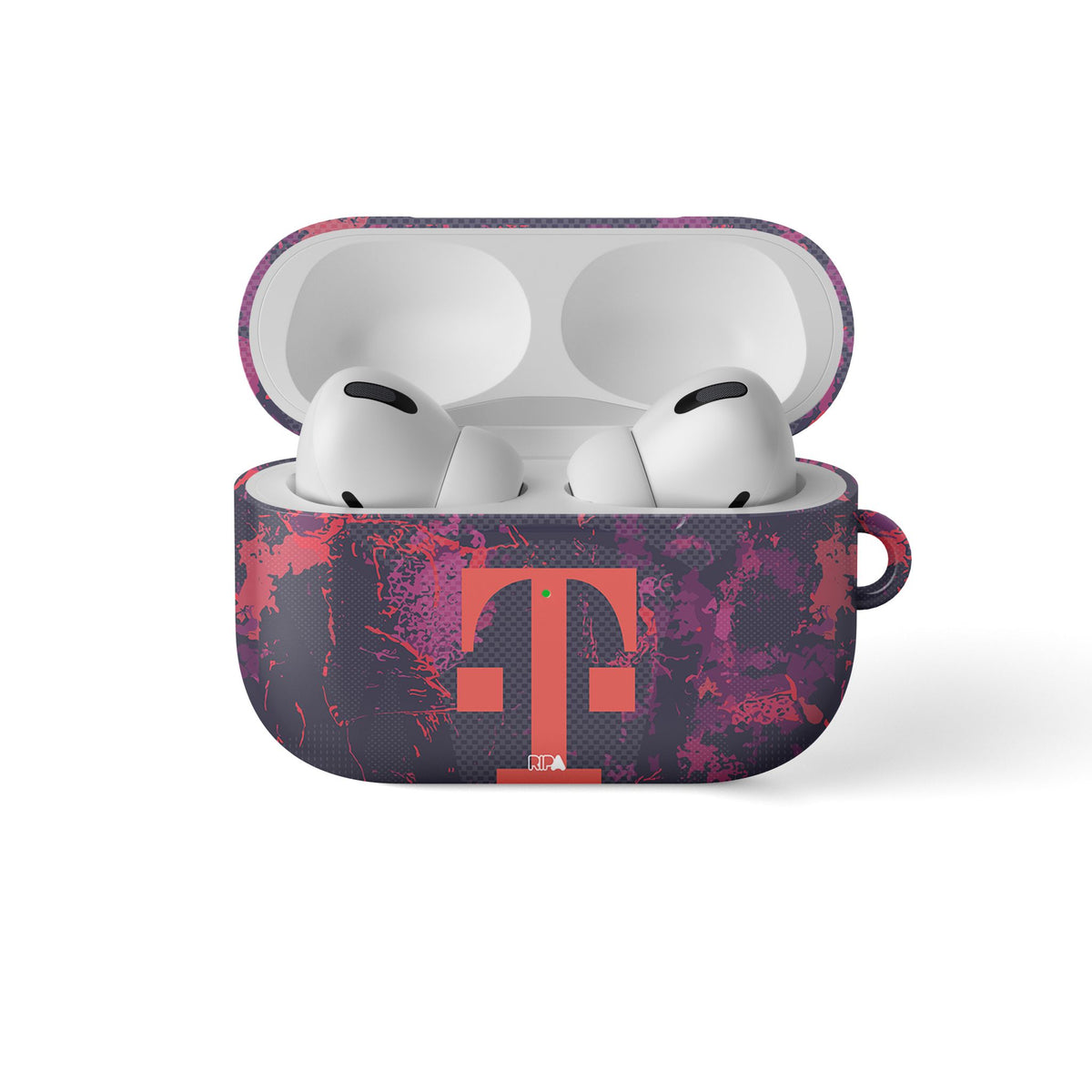 AirPods case with the Bayern Munich 2026-27 Third football shirt design by RIPA Football