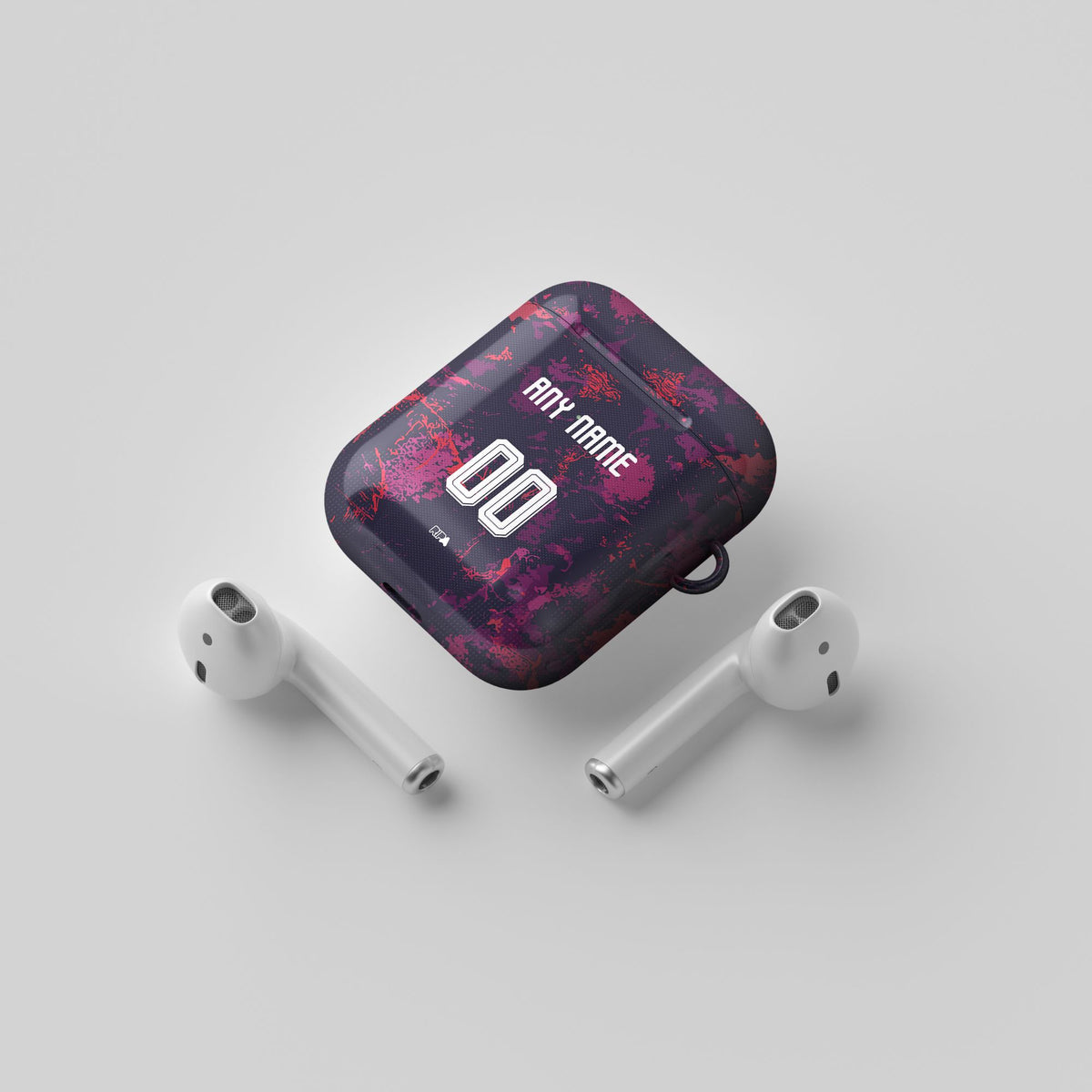 AirPods case with the Bayern Munich 2026-27 Third football shirt design by RIPA Football