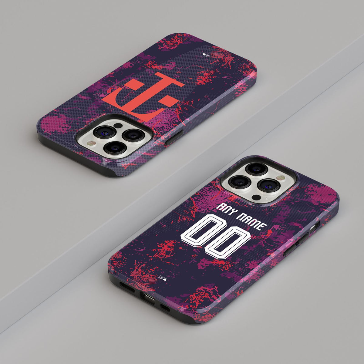 Phone case with the Bayern Munich 2026-27 Third football shirt design by RIPA Football