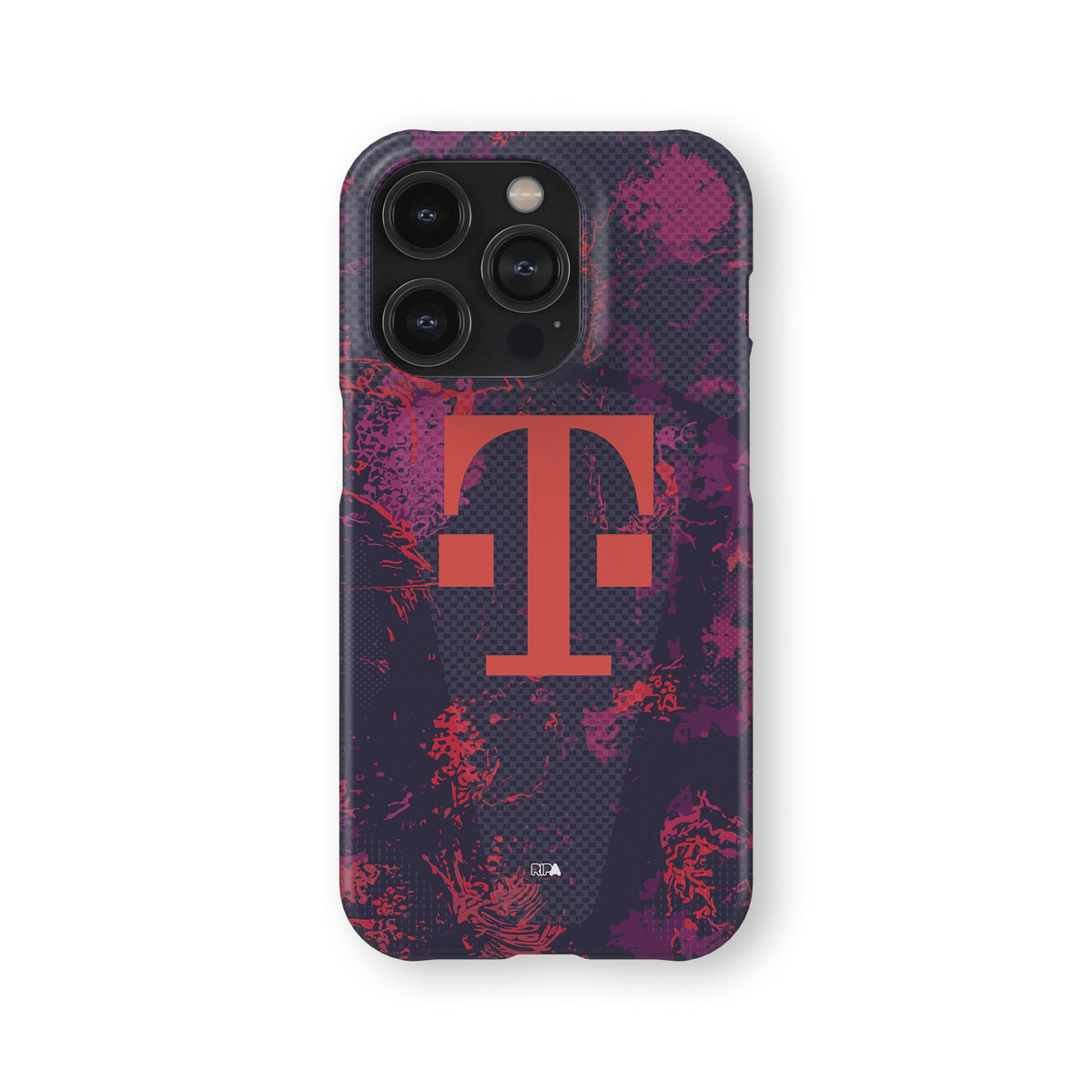 Phone case with the Bayern Munich 2026-27 Third football shirt design by RIPA Football