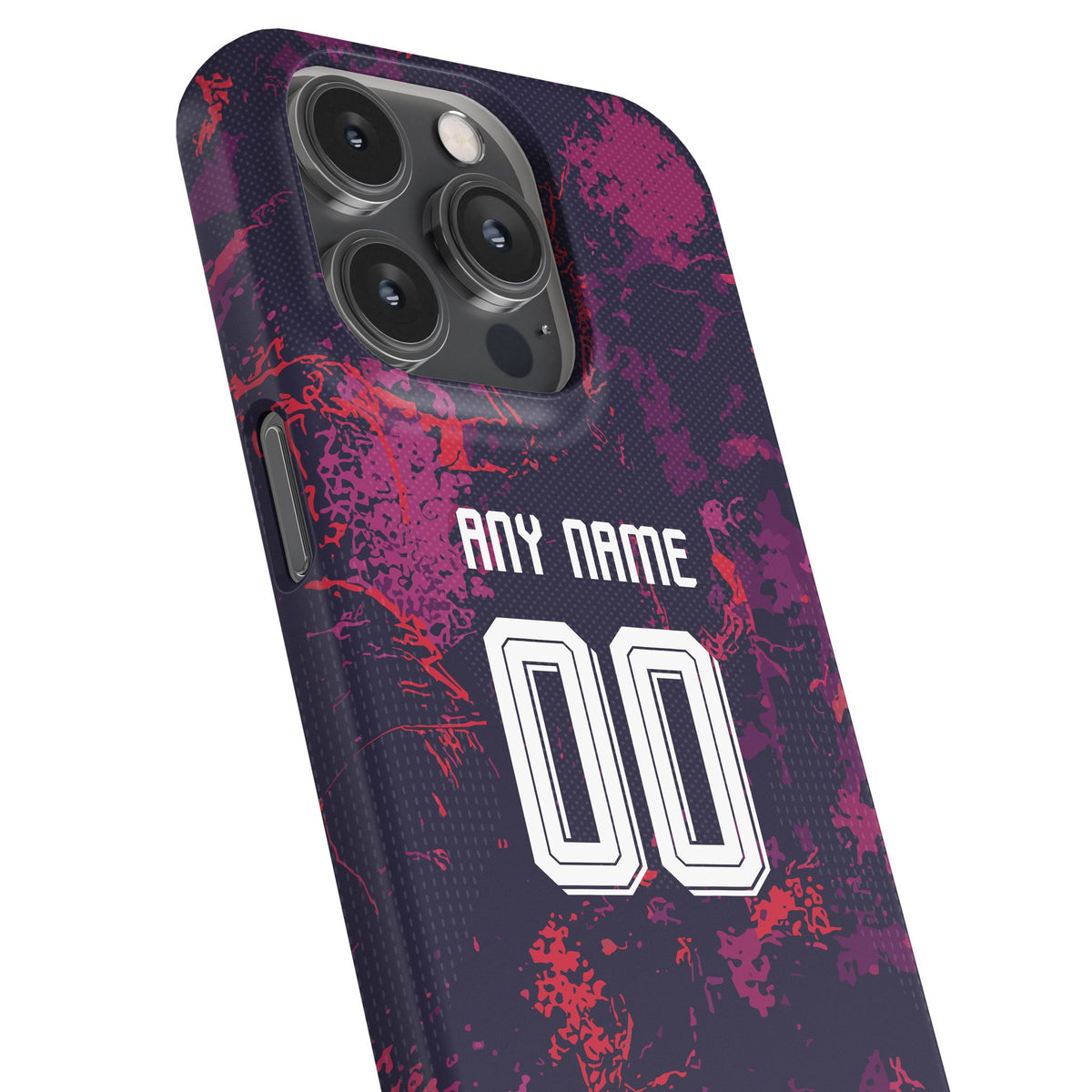 Phone case with the Bayern Munich 2026-27 Third football shirt design by RIPA Football