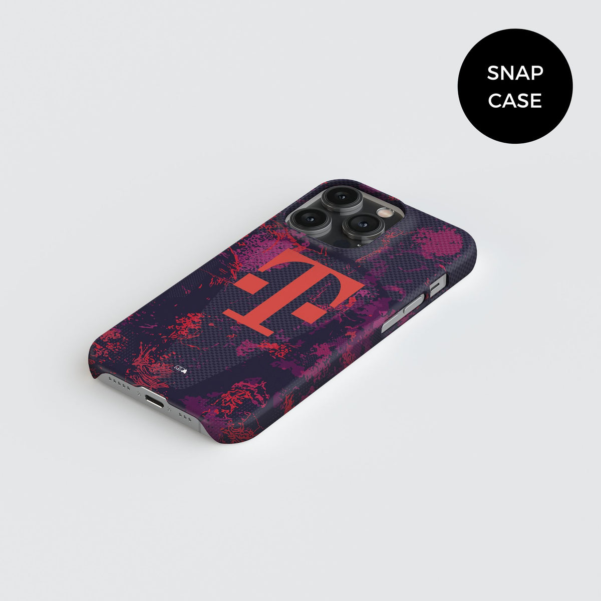 Phone case with the Bayern Munich 2026-27 Third football shirt design by RIPA Football