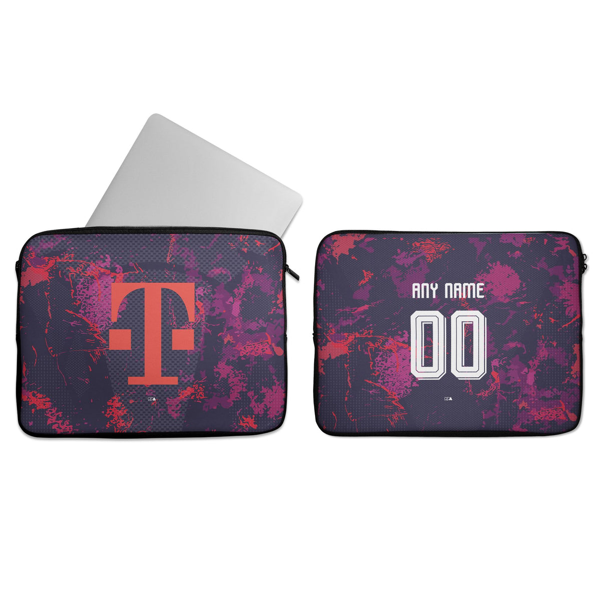 Laptop sleeve with the Bayern Munich 2026-27 Third football shirt design by RIPA Football