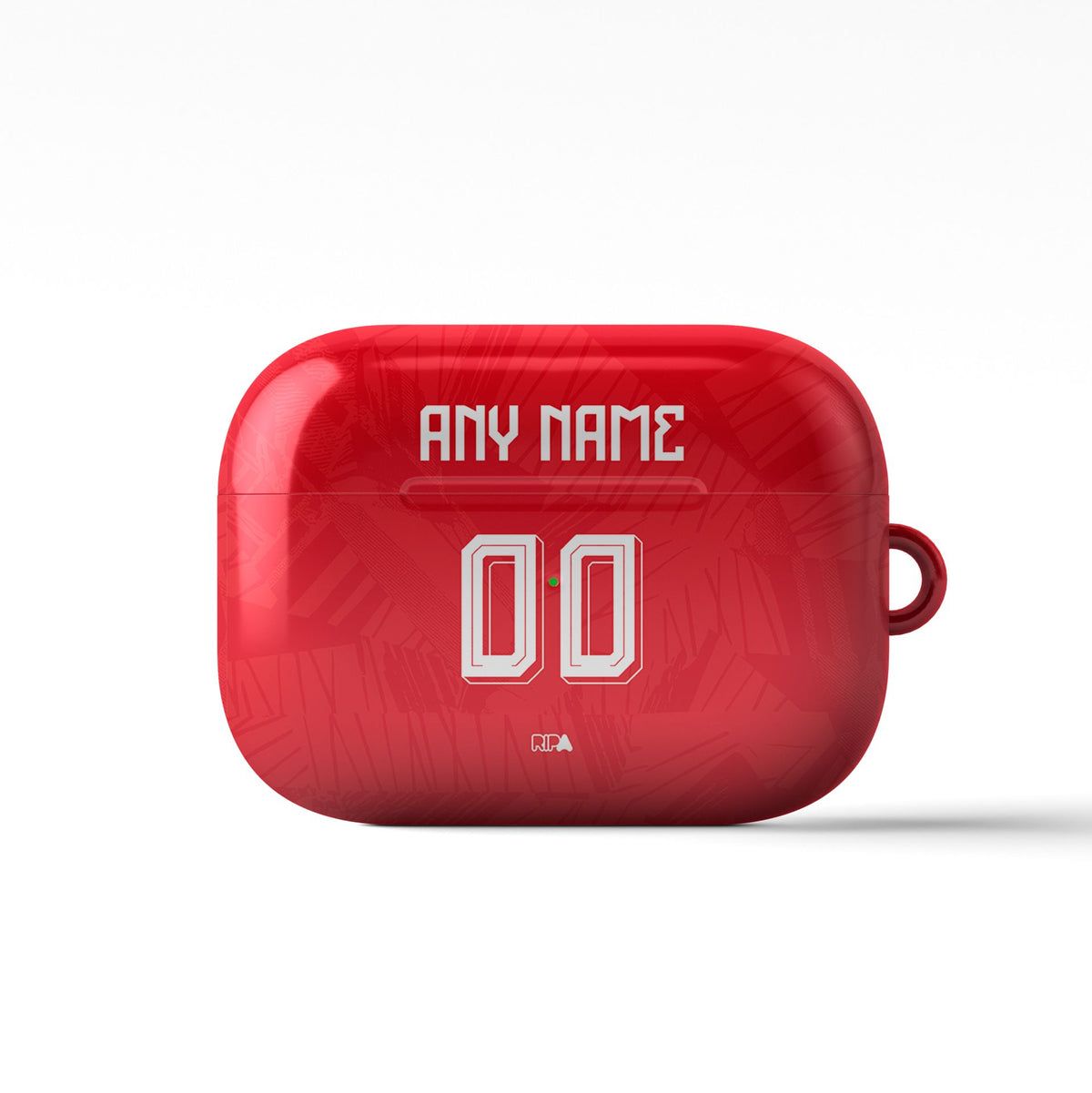 AirPods case with the Benfica 2026-27 Home football shirt design by RIPA Football