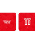 Coaster with the Benfica 2026-27 Home football shirt design by RIPA Football