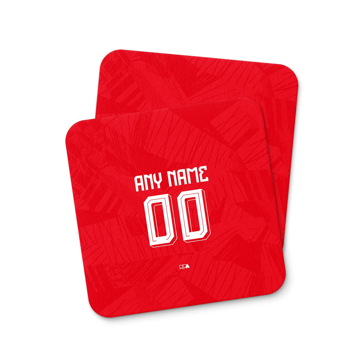Coaster with the Benfica 2026-27 Home football shirt design by RIPA Football