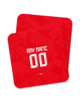 Coaster with the Benfica 2026-27 Home football shirt design by RIPA Football