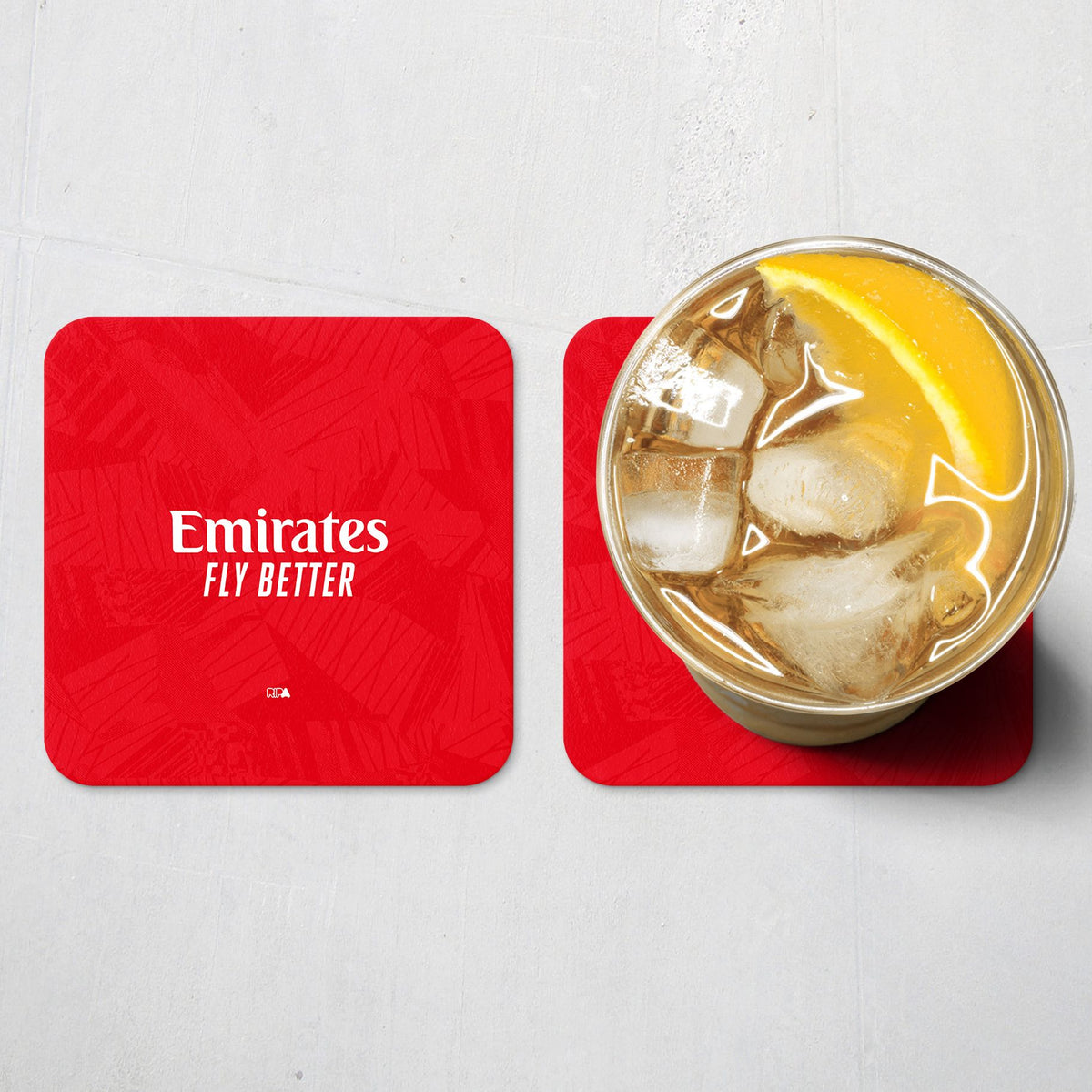 Coaster with the Benfica 2026-27 Home football shirt design by RIPA Football
