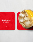 Coaster with the Benfica 2026-27 Home football shirt design by RIPA Football
