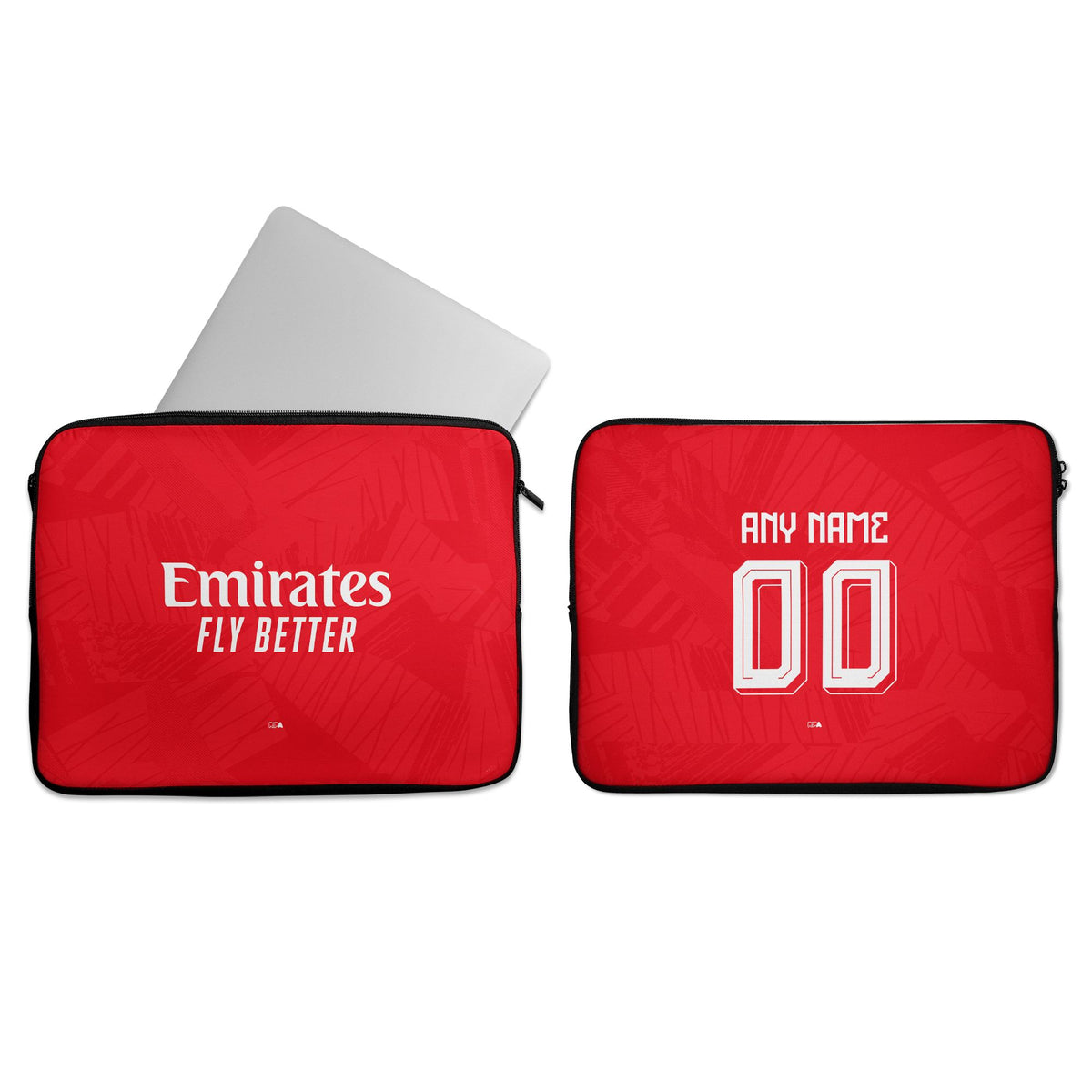 Laptop sleeve with the Benfica 2026-27 Home football shirt design by RIPA Football