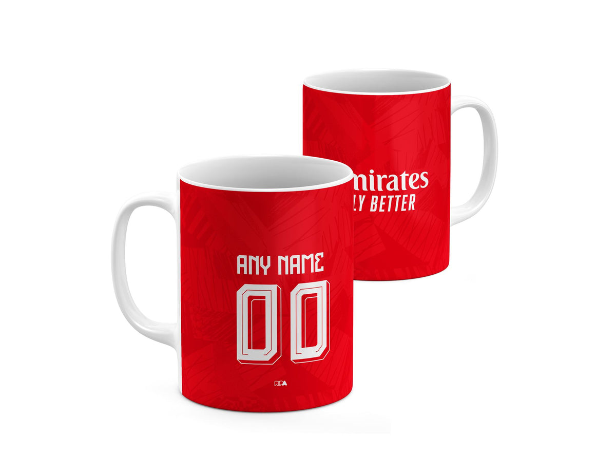 Mug with the Benfica 2026-27 Home football shirt design by RIPA Football