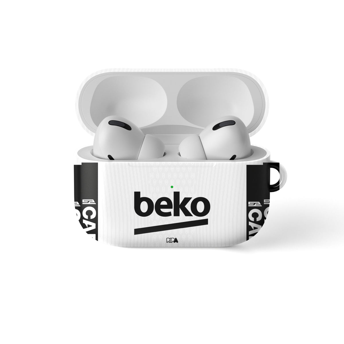 AirPods case with the Besiktas 2026-27 Home football shirt design by RIPA Football
