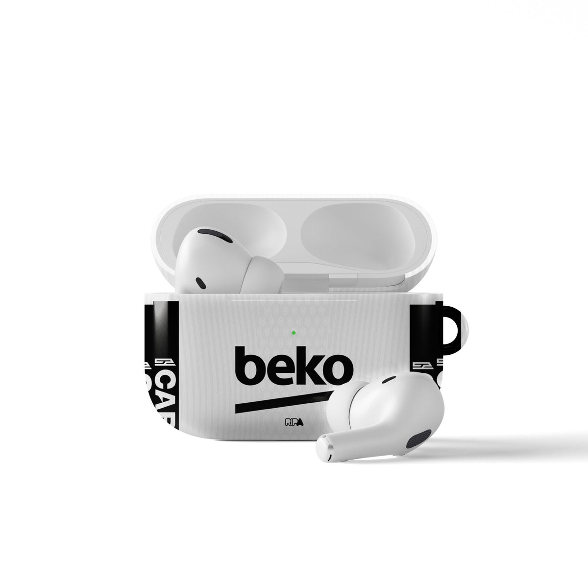 AirPods case with the Besiktas 2026-27 Home football shirt design by RIPA Football