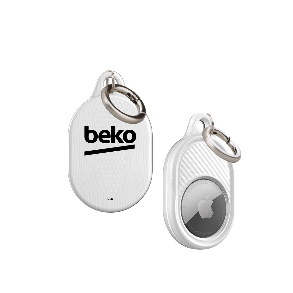 AirTag holder with the Besiktas 2026-27 Home football shirt design by RIPA Football
