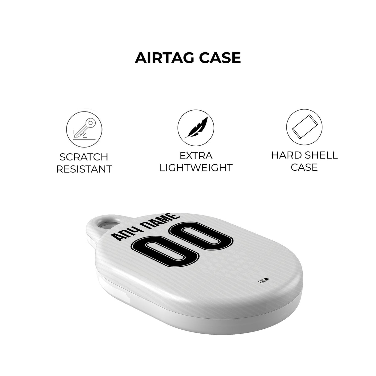 AirTag holder with the Besiktas 2026-27 Home football shirt design by RIPA Football