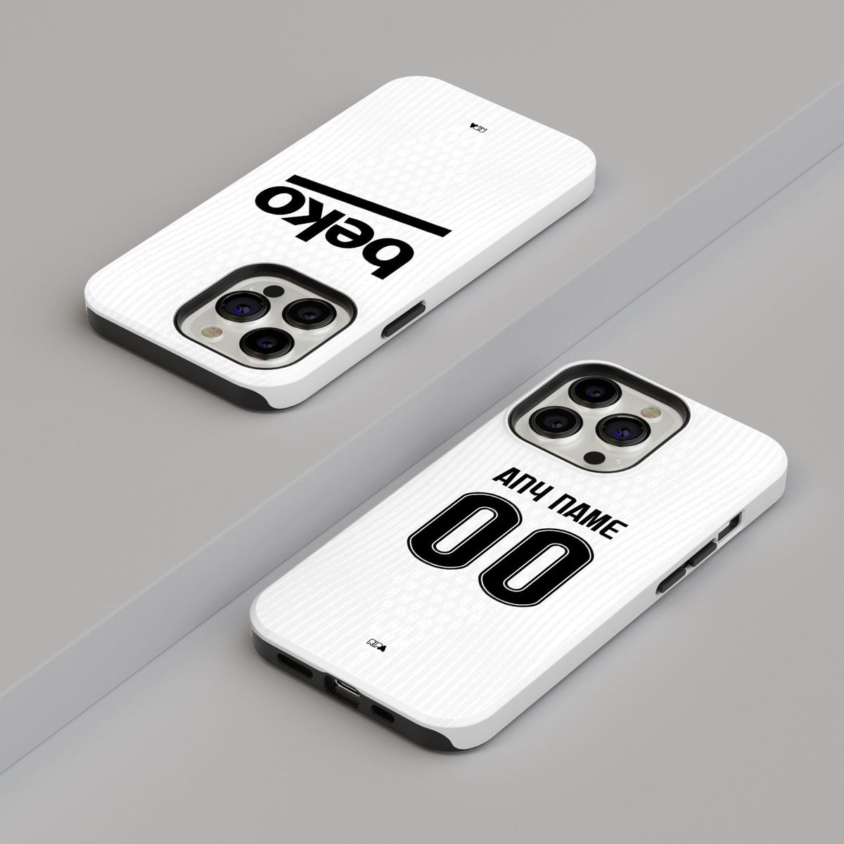 Phone case with the Besiktas 2026-27 Home football shirt design by RIPA Football