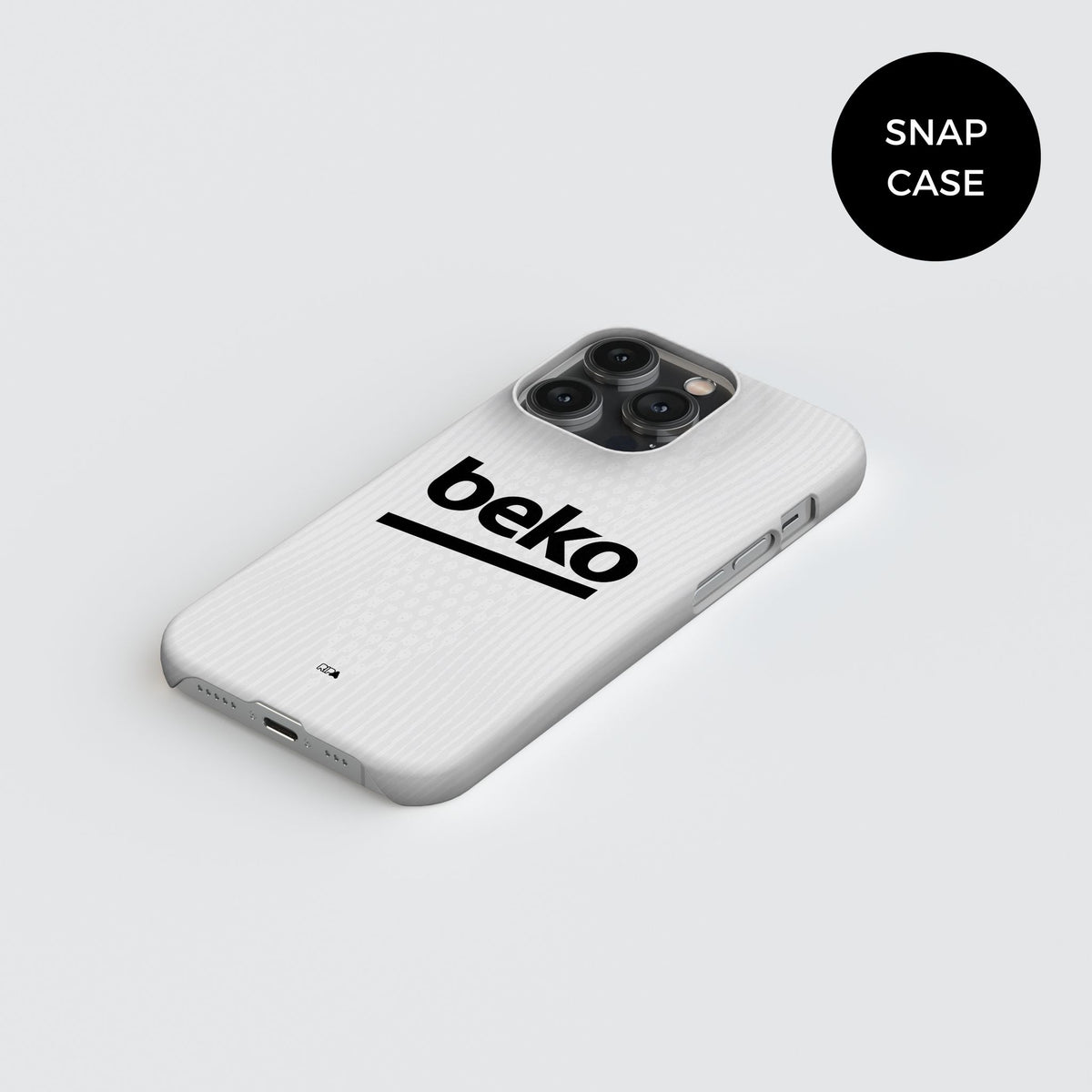 Phone case with the Besiktas 2026-27 Home football shirt design by RIPA Football