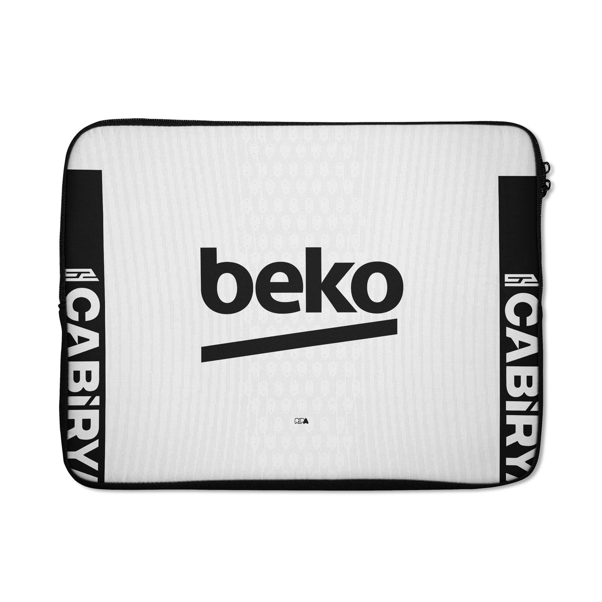 Laptop sleeve with the Besiktas 2026-27 Home football shirt design by RIPA Football