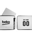 Laptop sleeve with the Besiktas 2026-27 Home football shirt design by RIPA Football