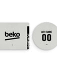 Mouse pad with the Besiktas 2026-27 Home football shirt design by RIPA Football