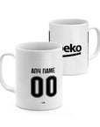 Mug with the Besiktas 2026-27 Home football shirt design by RIPA Football