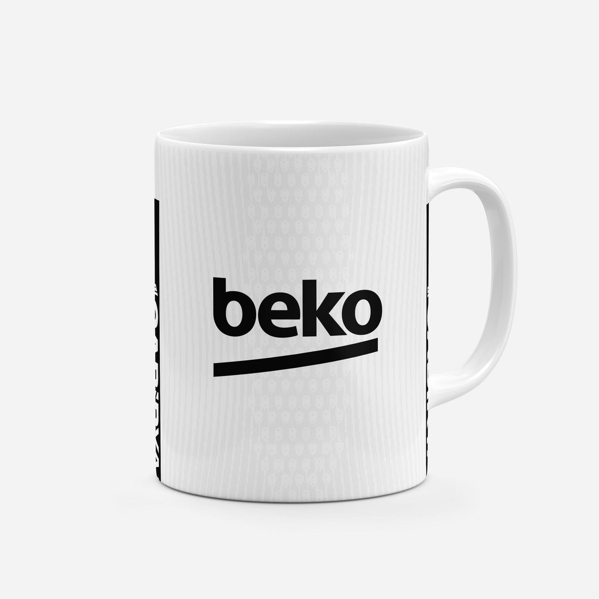 Mug with the Besiktas 2026-27 Home football shirt design by RIPA Football