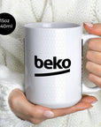 Mug with the Besiktas 2026-27 Home football shirt design by RIPA Football