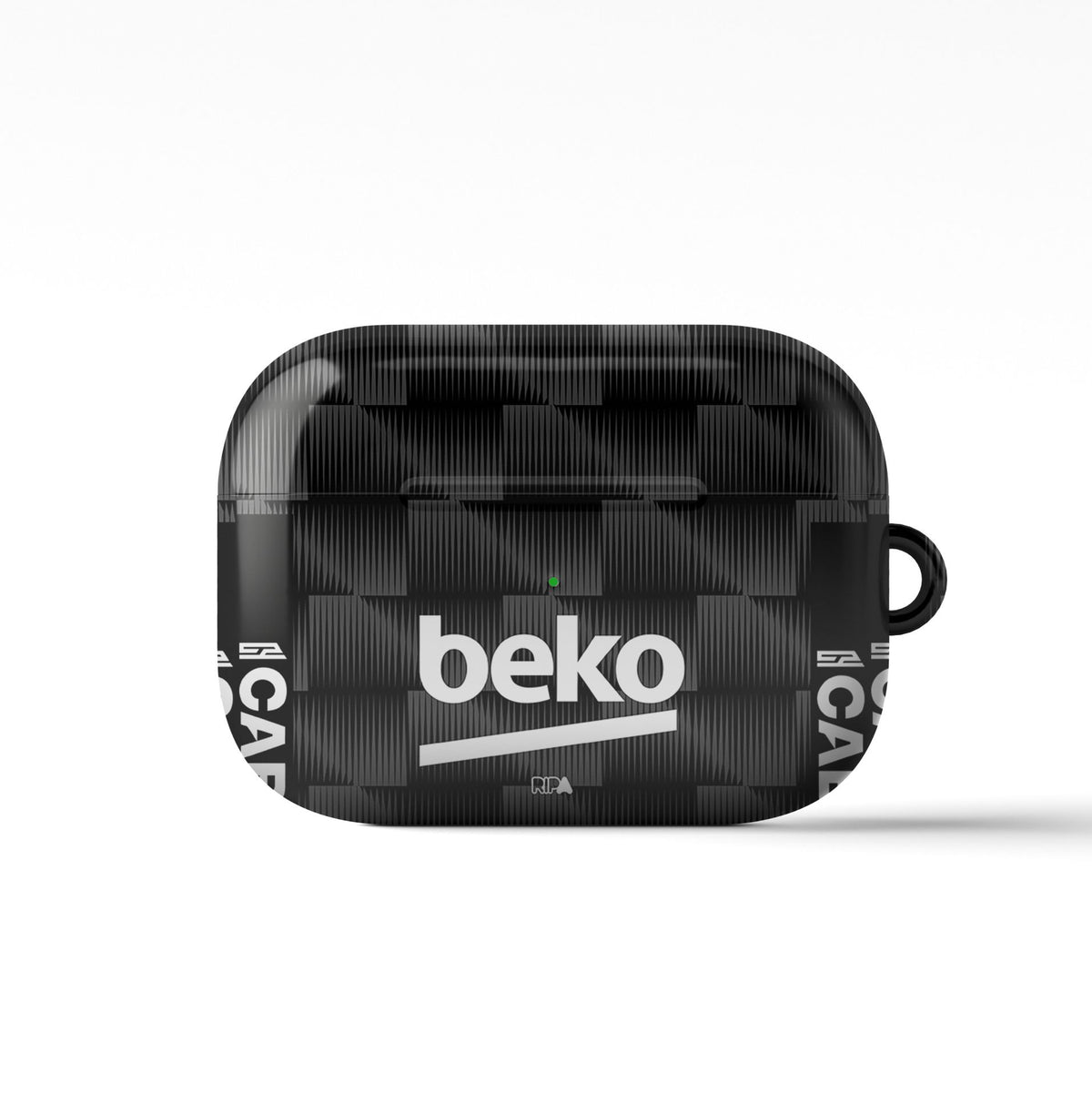 AirPods case with the Besiktas 2026-27 Third football shirt design by RIPA Football