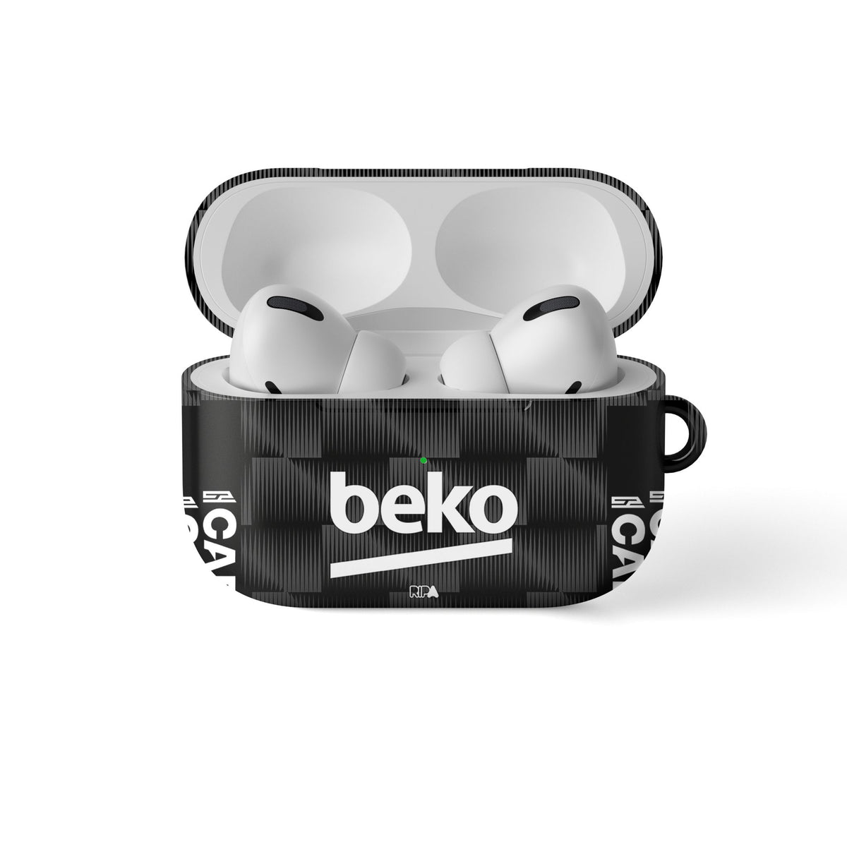 AirPods case with the Besiktas 2026-27 Third football shirt design by RIPA Football