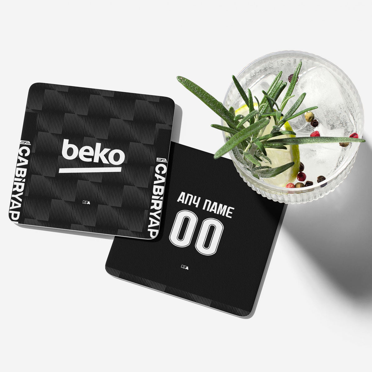 Coaster with the Besiktas 2026-27 Third football shirt design by RIPA Football
