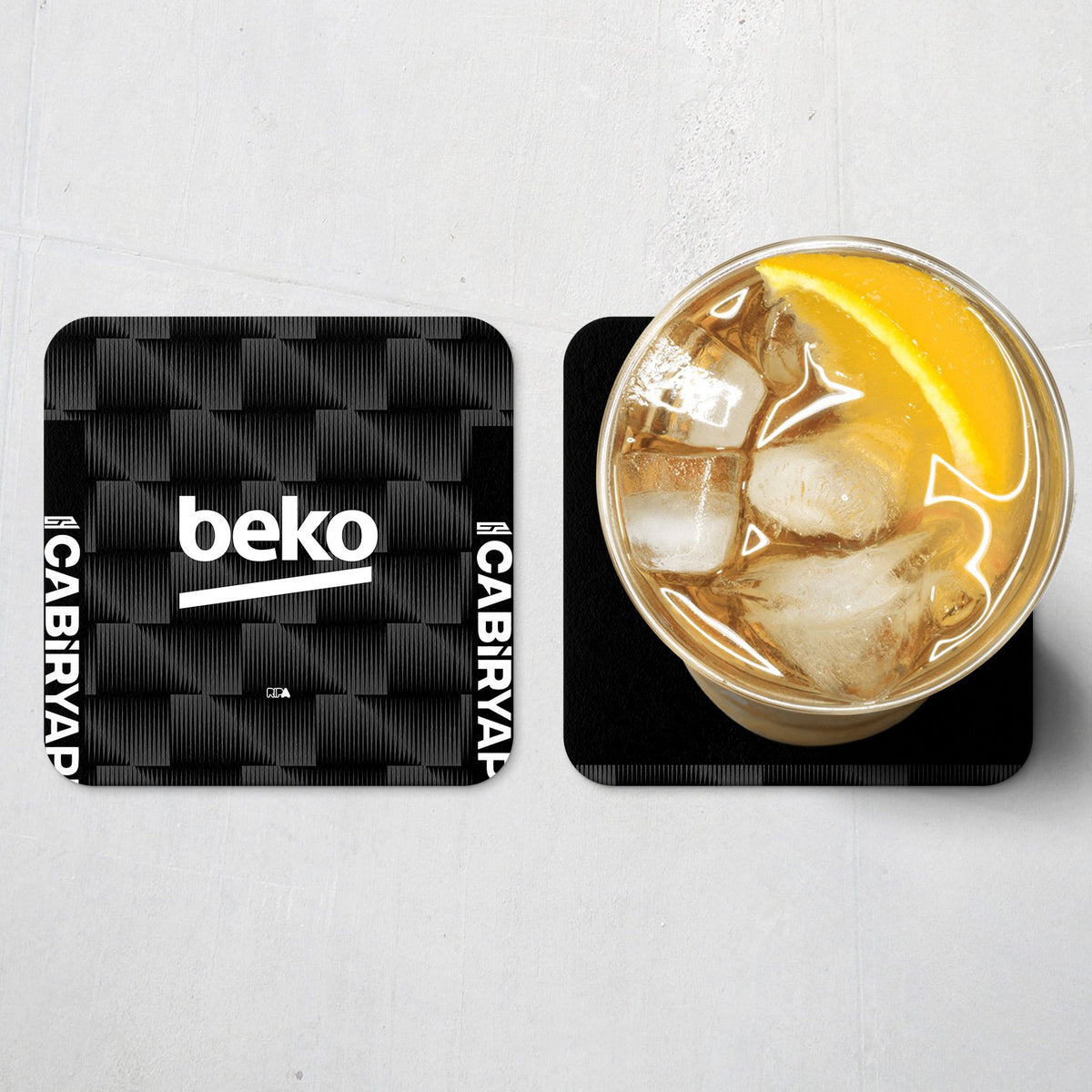 Coaster with the Besiktas 2026-27 Third football shirt design by RIPA Football