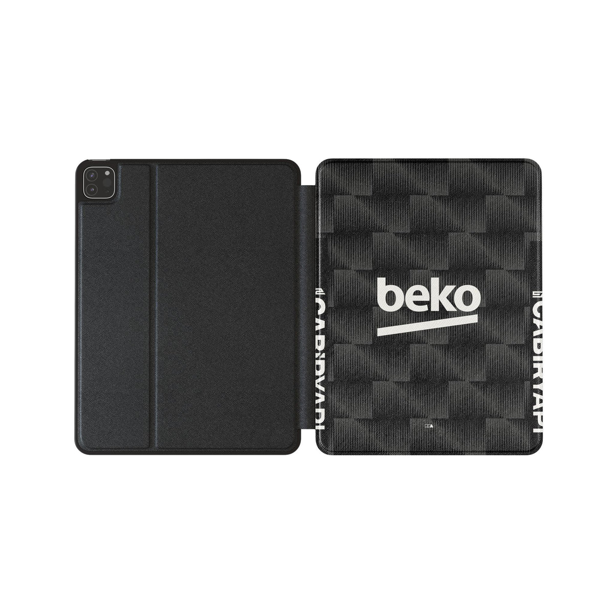 iPad case with the Besiktas 2026-27 Third football shirt design by RIPA Football