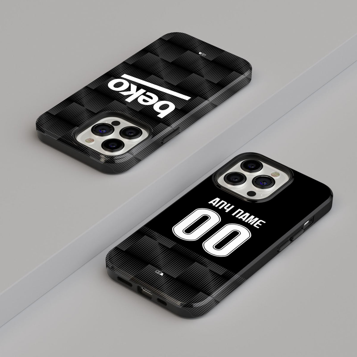 Phone case with the Besiktas 2026-27 Third football shirt design by RIPA Football