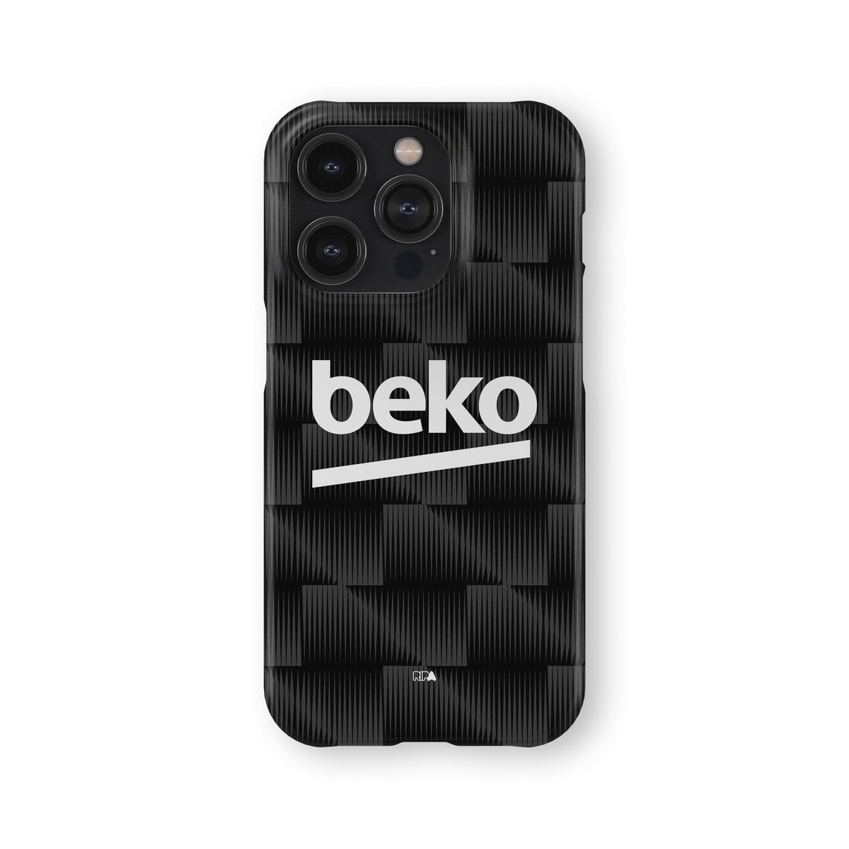 Phone case with the Besiktas 2026-27 Third football shirt design by RIPA Football