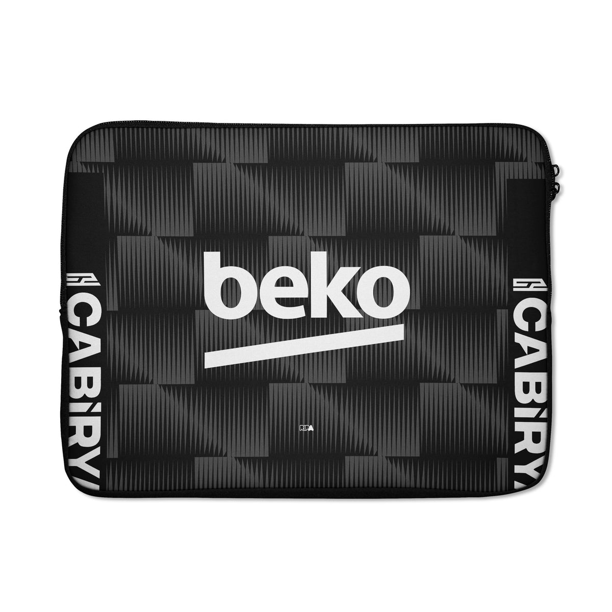 Laptop sleeve with the Besiktas 2026-27 Third football shirt design by RIPA Football