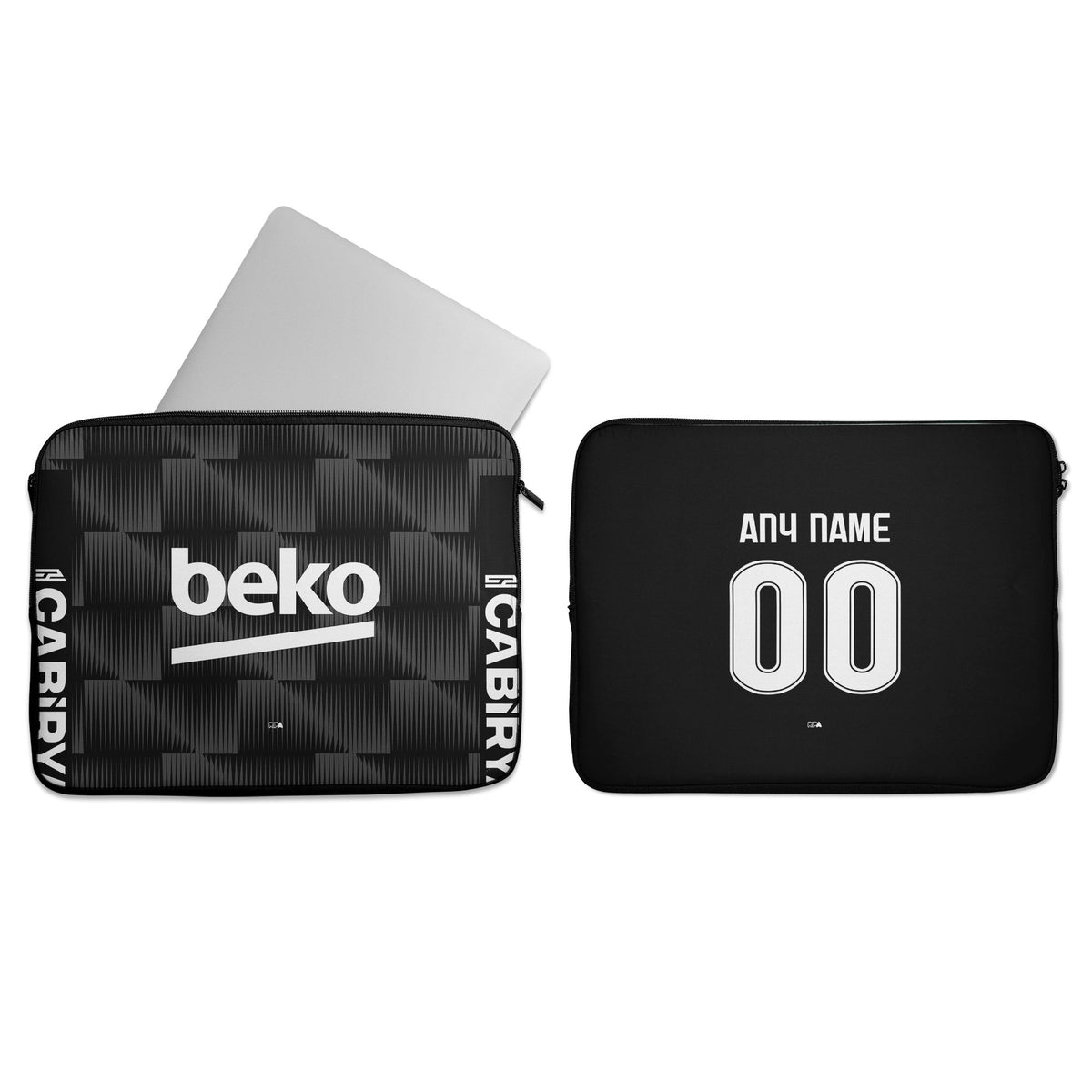 Laptop sleeve with the Besiktas 2026-27 Third football shirt design by RIPA Football
