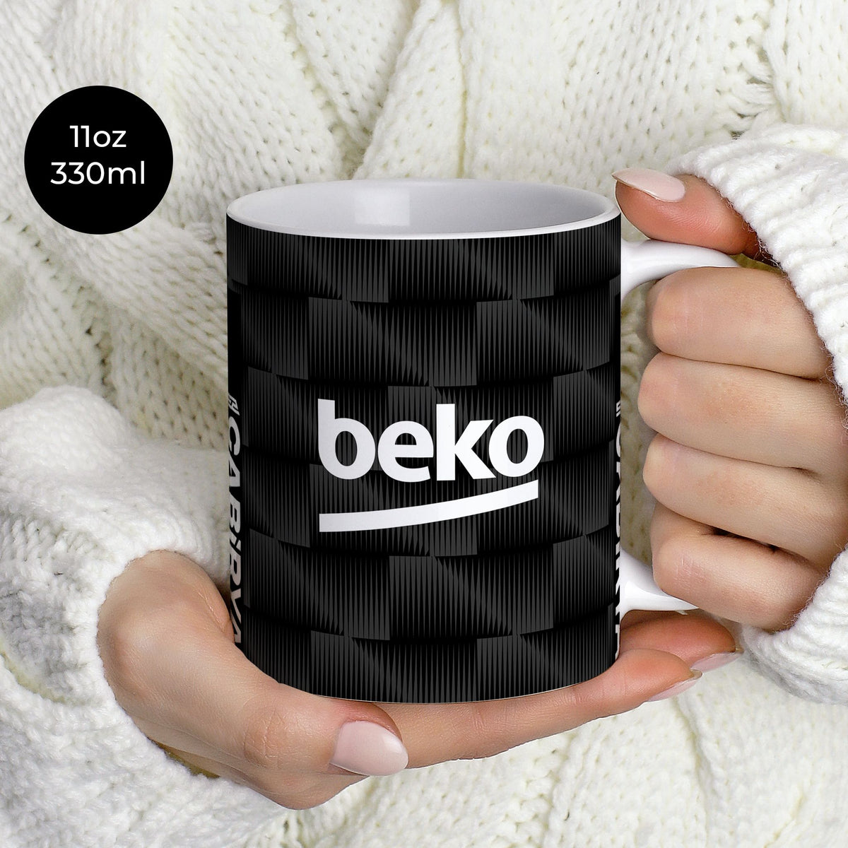 Mug with the Besiktas 2026-27 Third football shirt design by RIPA Football