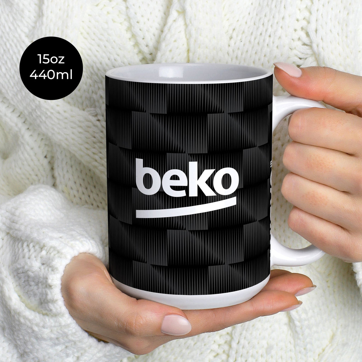 Mug with the Besiktas 2026-27 Third football shirt design by RIPA Football