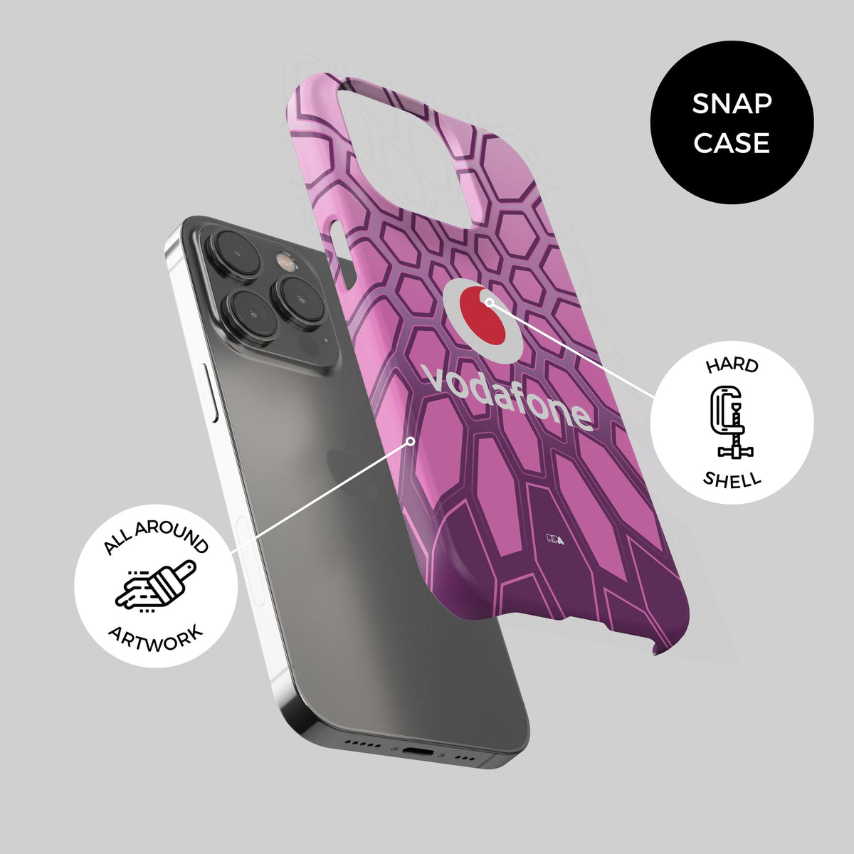 Phone case with the Borussia Dortmund 2026-27 Goalkeeper football shirt design by RIPA Football