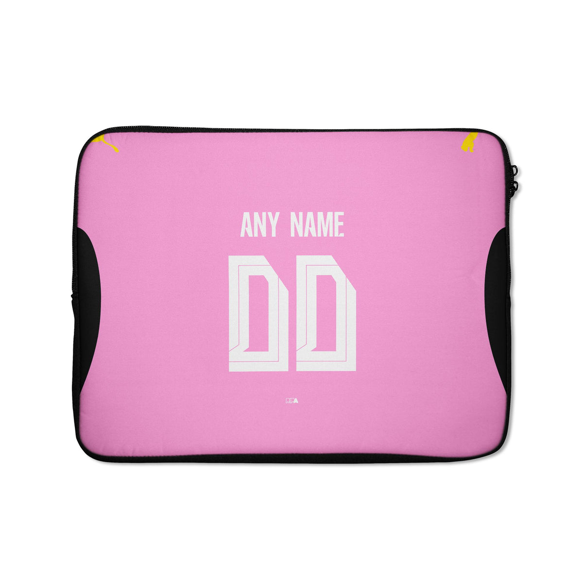 Laptop sleeve with the Borussia Dortmund 2026-27 Goalkeeper football shirt design by RIPA Football