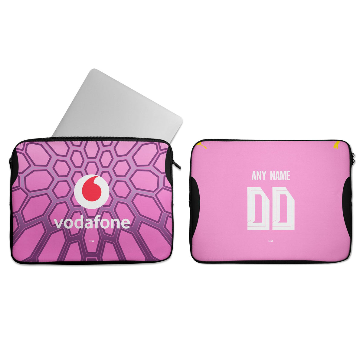 Laptop sleeve with the Borussia Dortmund 2026-27 Goalkeeper football shirt design by RIPA Football