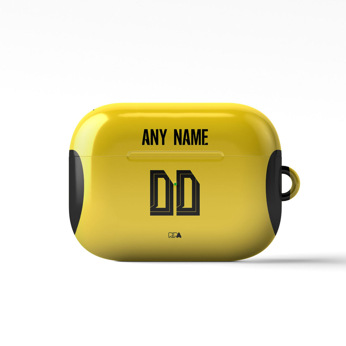 AirPods case with the Borussia Dortmund 2026-27 Home football shirt design by RIPA Football