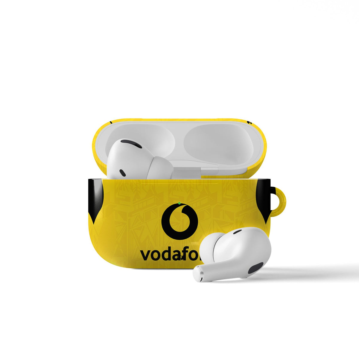 AirPods case with the Borussia Dortmund 2026-27 Home football shirt design by RIPA Football