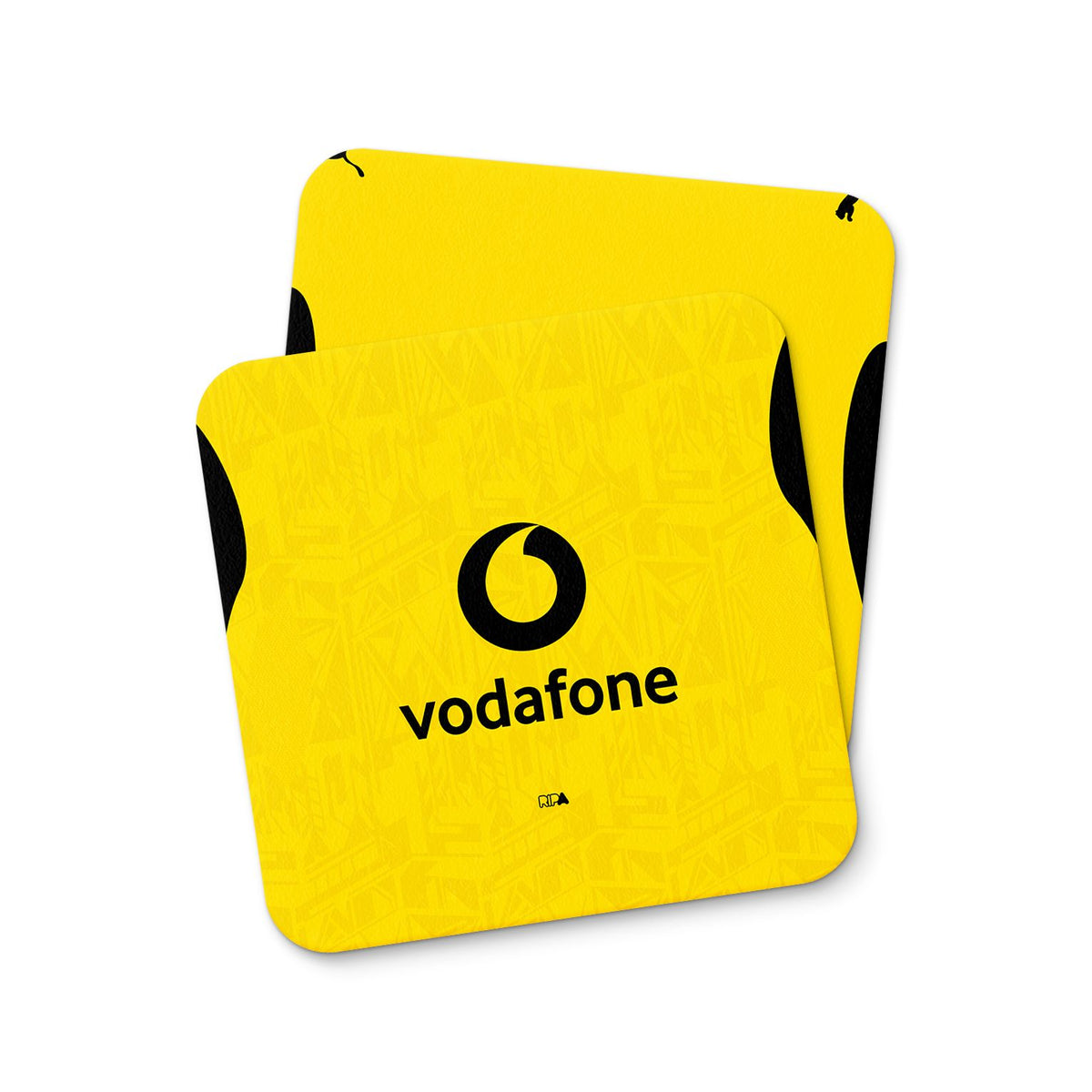 Coaster with the Borussia Dortmund 2026-27 Home football shirt design by RIPA Football