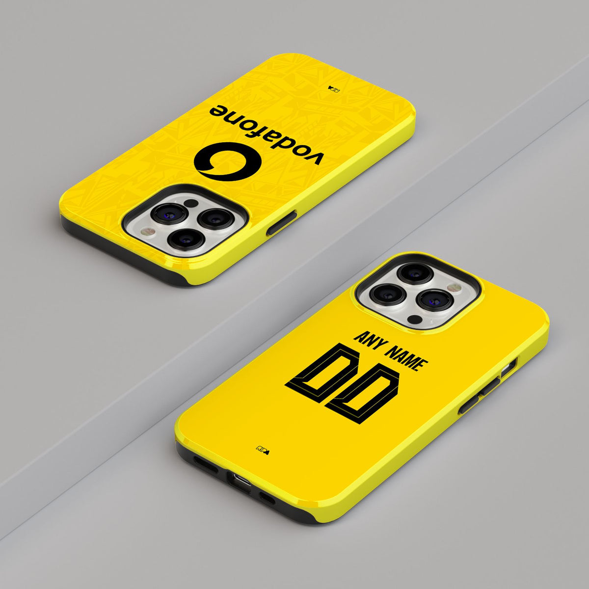 Phone case with the Borussia Dortmund 2026-27 Home football shirt design by RIPA Football