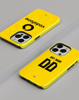 Phone case with the Borussia Dortmund 2026-27 Home football shirt design by RIPA Football