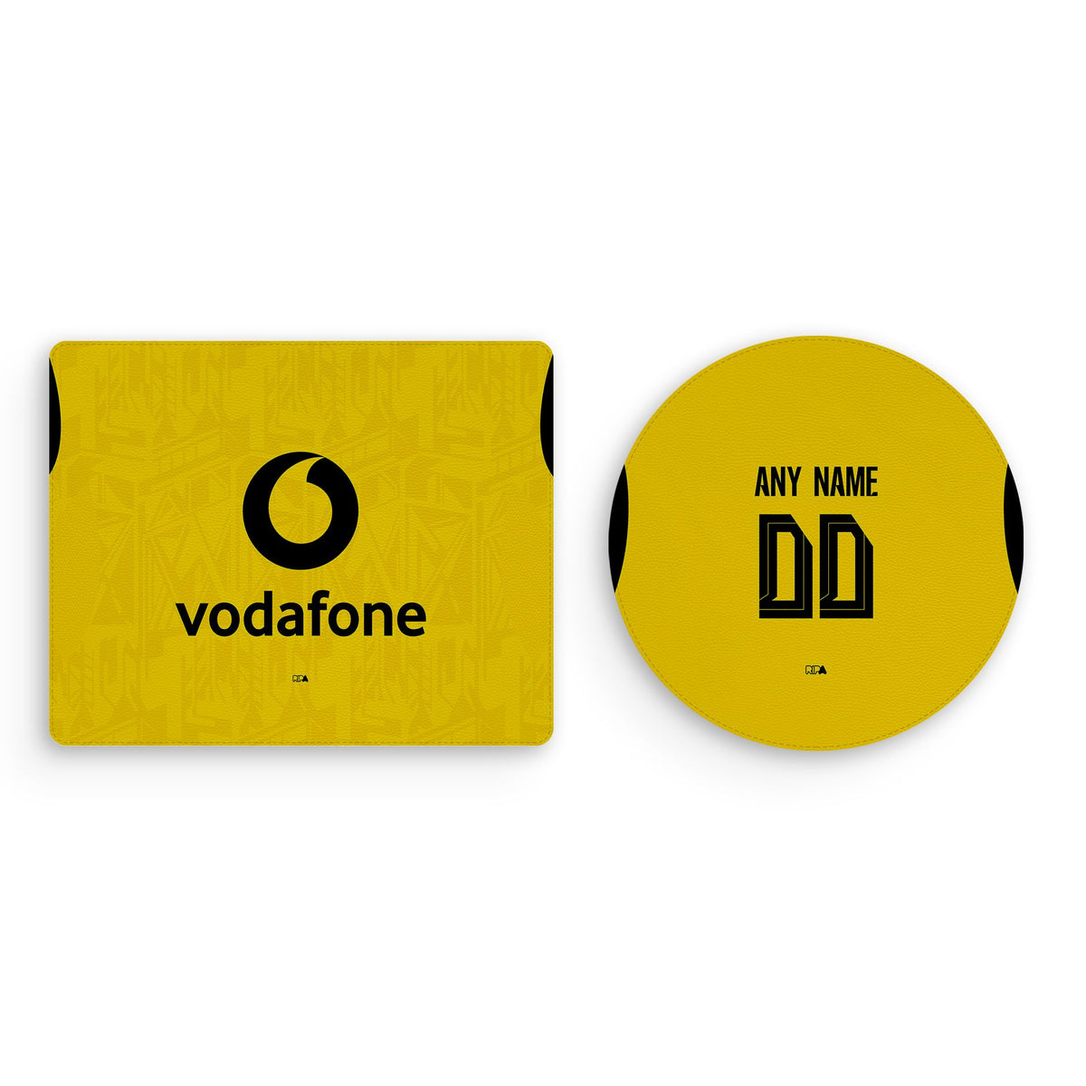 Mouse pad with the Borussia Dortmund 2026-27 Home football shirt design by RIPA Football