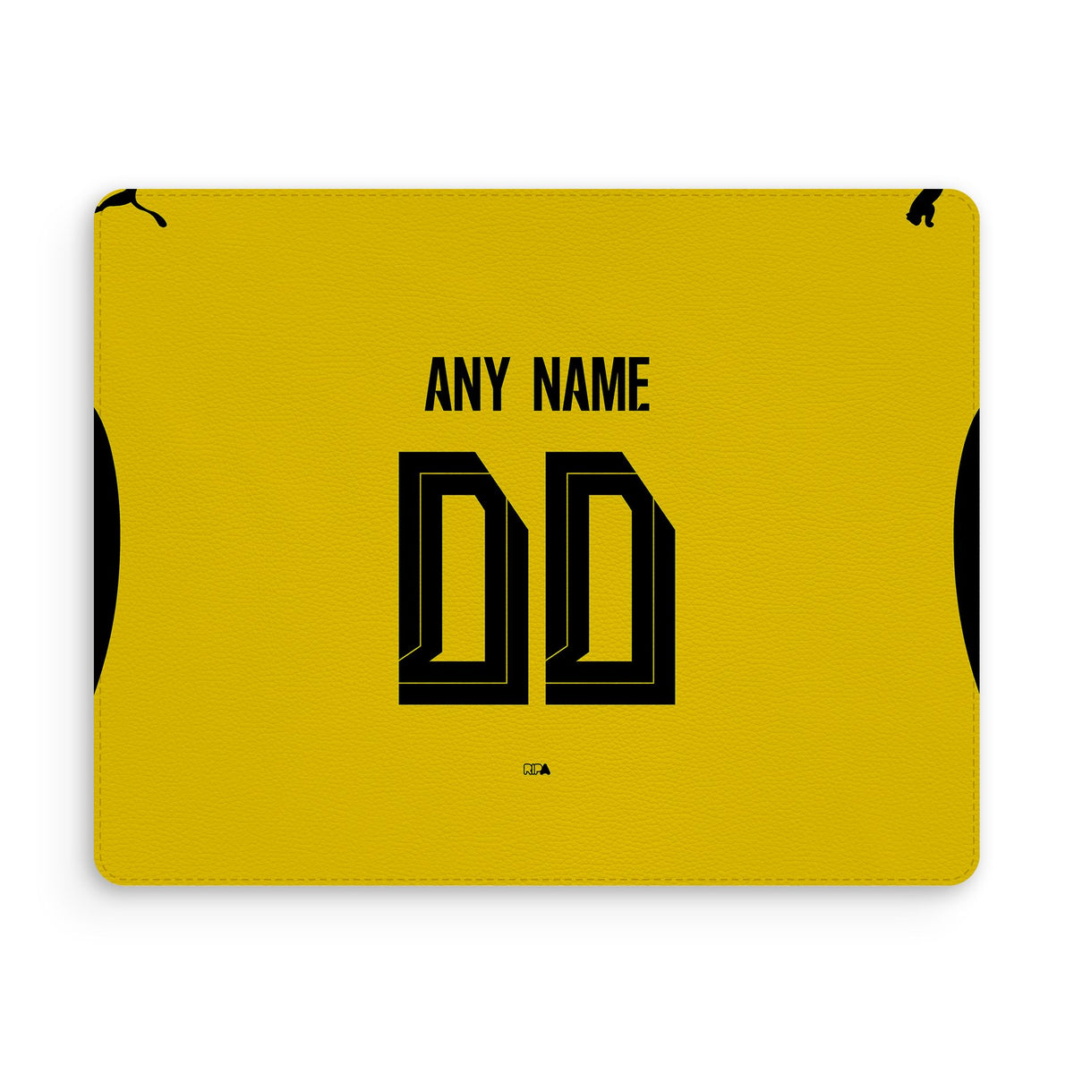 Mouse pad with the Borussia Dortmund 2026-27 Home football shirt design by RIPA Football