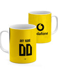 Mug with the Borussia Dortmund 2026-27 Home football shirt design by RIPA Football