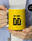 Mug with the Borussia Dortmund 2026-27 Home football shirt design by RIPA Football